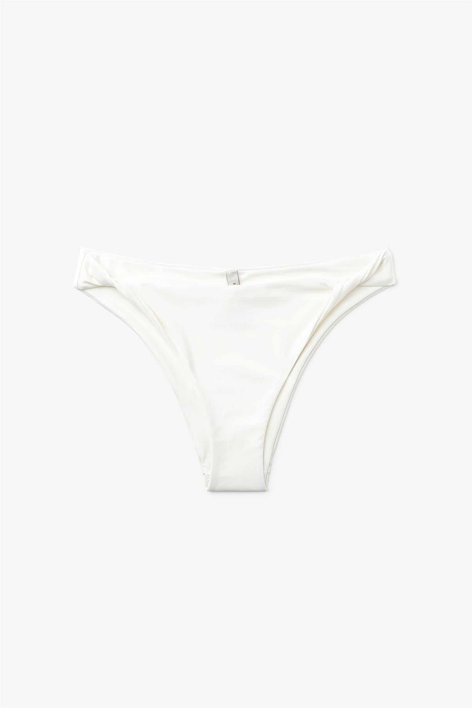 Twisted Bikini Bottoms Creme White